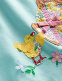 Coinín Appliqué gúna Muinchille Fada
