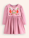 Nellie Appliqué Flare Dress