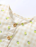 Lemon Printed Botton Dress