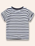 Wild Animal Friend Appliqué T-Shirt