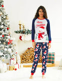 Christmas Snowman & Letter Print Family Matching Raglan-sleeve Pajamas Sets