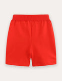 Penguin Embroidered Cotton Shorts