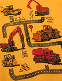 Engineering Vehicle Map Printed Sweatshirt - Mini berni