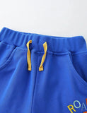 Cartoon Lion Embroidered Shorts