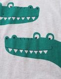 Cartoon Printing Short Sleeve T-Shirt and Shorts Set