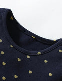 Heart Dotted Long Sleeve Tulle Dress - Mini berni