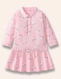 Series Dotted Long Sleeve Dress - Mini berni