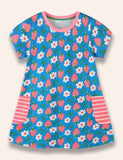 Strawberry Printed Striped Dress - Mini Taylor