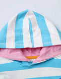 Deilf Appliqué gúna geansaí Hooded