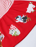 Gúna Striped Lovely Kitten Appliqué