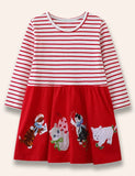 Gúna Striped Lovely Kitten Appliqué