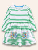 Gúna striped Floral