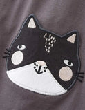 Gúna Appliqué Cat Bán Dubh