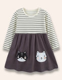 Gúna Appliqué Cat Bán Dubh