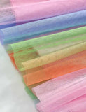 Cartoon Rainbow Unicorn Clóbhuailte Tulle gúna
