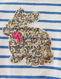 Sequin Rabbit Long Sleeved Mesh Dress - Mini Taylor