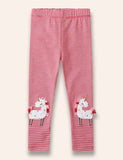 Luiteoga Striped Unicorn Appliqué