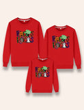 Sweatshirt Meaitseála Teaghlaigh Clóbhuailte Pumpkin Candy Oíche Shamhna