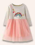Рокля от бродиран тюл Rainbow Cross Bag