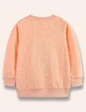 Cartoon Penguin Snowman Clóbhuailte Snow Dotted Sweatshirt