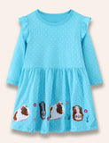 Guine Muc Appliqué gúna poncaithe