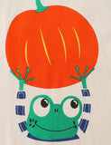 Oíche Shamhna Frog Pumpkin Clóbhuailte Muinchille Fada T-léine