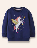 Oíche Unicorn Appliqué Sweatshirt