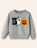 Sweatshirt Meaitseála Teaghlaigh Clóbhuailte Oíche Shamhna Boo