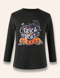 Oíche Shamhna Trick Nó Caitheamh Pumpkin Clóbhuailte Teaghlaigh Pajamas Meaitseáil