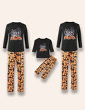 Oíche Shamhna Trick Nó Caitheamh Pumpkin Clóbhuailte Teaghlaigh Pajamas Meaitseáil