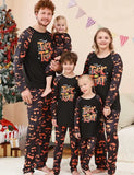 Trick Oíche Shamhna Nó Caitheamh Pajamas Clóbhuailte Teaghlaigh Meaitseála