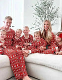 Cló na Nollag Reindeer Family Matching Pyjamas