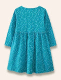 Féileacán Birdy Appliqué gúna poncaithe