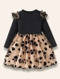 Gúna ruffled Floral Galánta Tulle