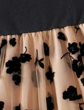 Gúna ruffled Floral Galánta Tulle