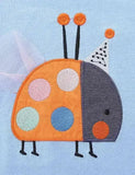 Geansaí Ladybug Appliqué daite