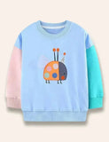 Geansaí Ladybug Appliqué daite