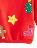 Geansaí Fear Sinséir na Nollag Appliqué