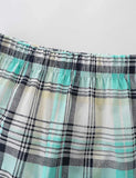 Whale Plaid Print T-Shirt and Shorts Set