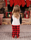 Christmas Family Matching Santa Print Raglan Sleeves Pajamas Sets