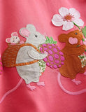 Elsie Big Appliqué Cotton Dress