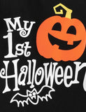 Halloween Letter Long-sleeved Romper + Pants + Hat