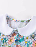 Floral Animal Printed Long Sleeves Dress
