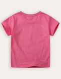 Rainbow Sequin Short Sleeve T-shirt