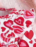 Valentine's Day Love Pattern Tulle Dress