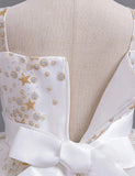 Sequin Embroidered Tulle Long Party Dress