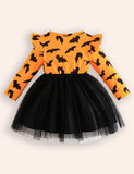 Halloween Cute Bat Tulle Dress