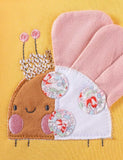 Cute Butterfly Applique Long Sleeve Dress