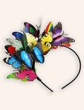 Butterfly Applique Multi Tulle Party Dress