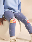 Cute Ladybug Embroidered Leggings